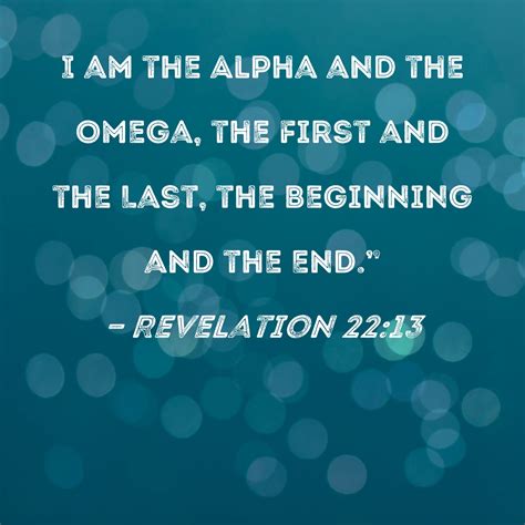 alpha omega beginning end verse.